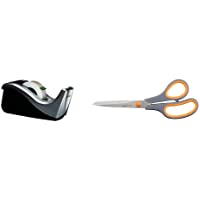 Scotch C60- Dispensador de cinta adhesiva- incluye 1 rollo de cinta Scotch Magic- 19 mm x 33 m- plateado-negro &amp- Amazon…